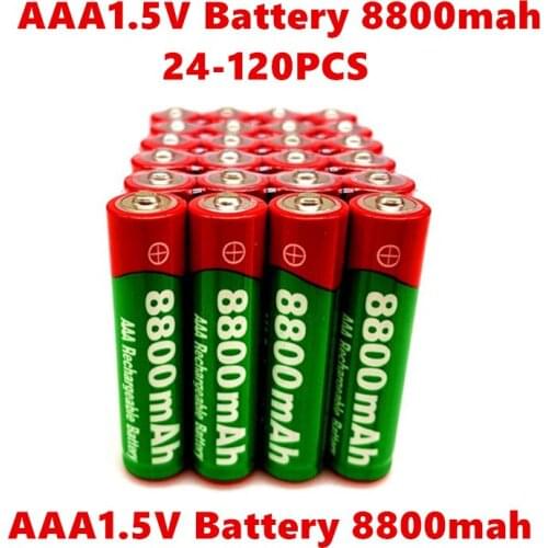 24-120PCS1.5V AAA rechargeable battery 8800mah AAA 1.5V New Alkaline Rechargeable batery for led light toy mp3wait+free shipping