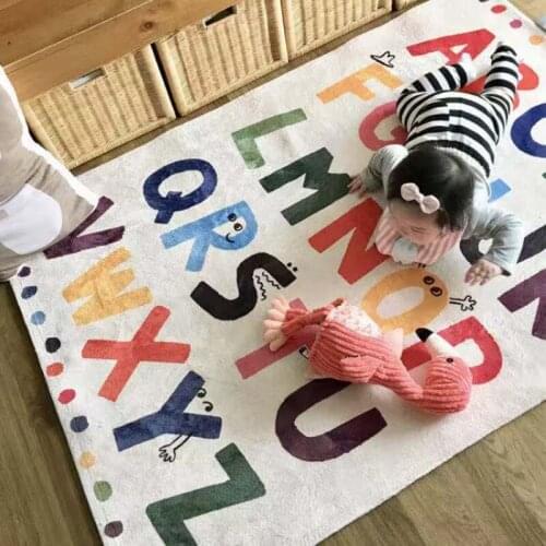 26 English Letters Colour Play Mat Carpet Children Baby Non-slip Floor Creeping Rugs For Newborn Baby Educational Crawling Mats