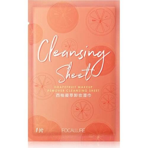 FA131 Grapefruit Concentrated Makeup Remover Wipes Makeup Moisturizing Hyaluronic Acid Cotton Remover