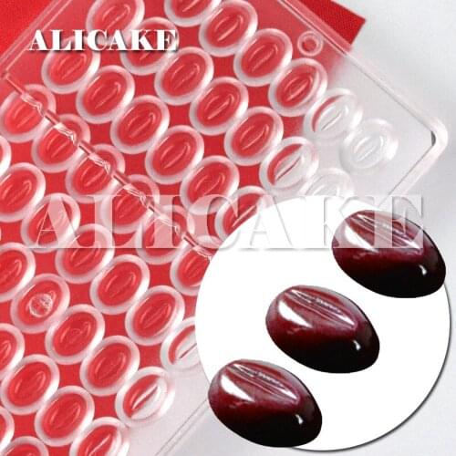 Chocolate Mold Baking Polycarbonate Coffee Bean Baking Molds Plastic Chocolate Candy Form Mould Baking Pastry Bakery Tools