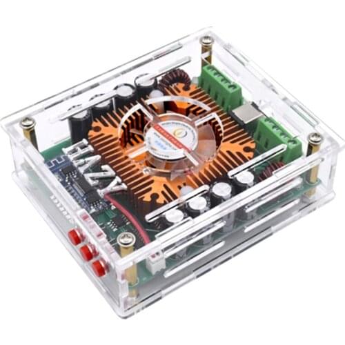 HIFI Bluetooth-compatible 5.0 TDA7850 4 Channel 50W x 4 Car Stereo Sound Subwoofer Power Amplifier Board Bass AMP with Outer She