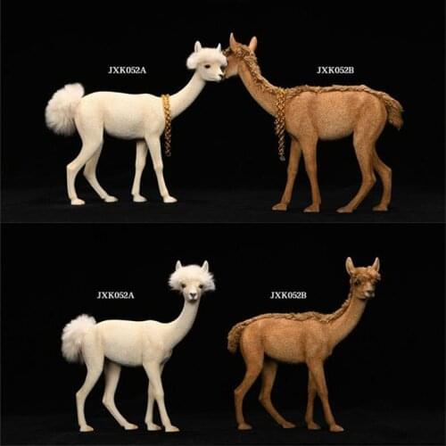 JXK 1/6 Lovely Alpaca Model JXK052 Head Movable Animal Statue Doll Fit 12'' Soldier Action Figure Body