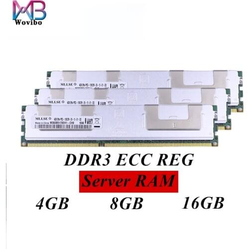 Computer Server RAM With heat sink DDR3 ECC REG 4G 8GB 16GB 1333 1600 MHz For Intel Xeon cpu X58 X79 X99 Motherboard 240 pin