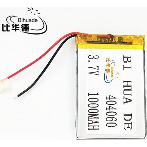 Li-Po 2pcs [SD] 3.7V,1000mAH,[404060] Polymer lithium ion / Li-ion battery for TOY,POWER BANK,GPS,mp3,mp4,cell phone,speaker