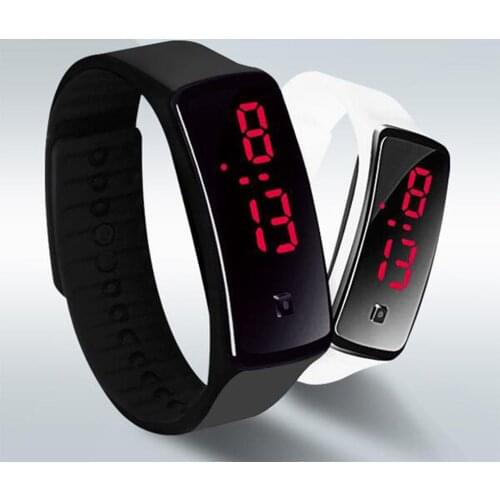 New New Fashion Silicone Band Children LED Digital Wrist Watch Lightweight Sports Bracelet Clock Unisex Men Women Wristband