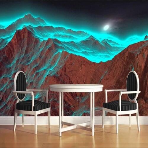 Custom Photo Wallpaper For Bedroom Walls Modern Nature Landscape Mountain Photography Background Wall Art Papier Peint Mural 3D