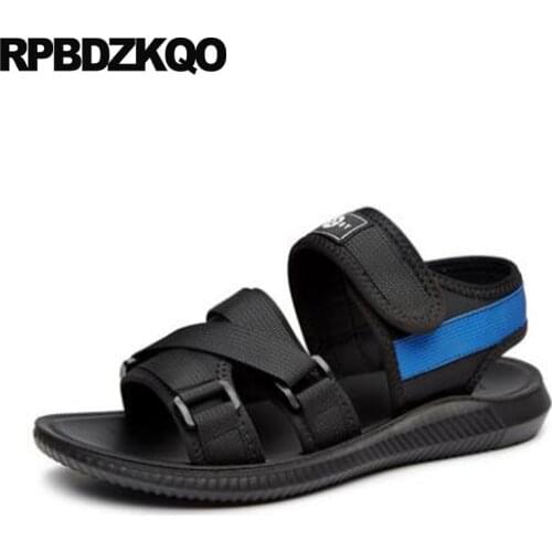 Casual Luxury Summer Black Men Gladiator Sandals Sport Roman Sneakers Flat Mesh Strap Japanese Outdoor Shoes High Quality 2018