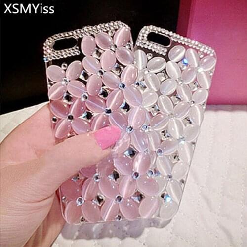 XSMYiss Bling Diamond Case for iPhone 12 11 Pro MAX X XS XR 6S 7 8 PLUS SE 2020 glitter Crystal Rhinestone pearl Cover Coque