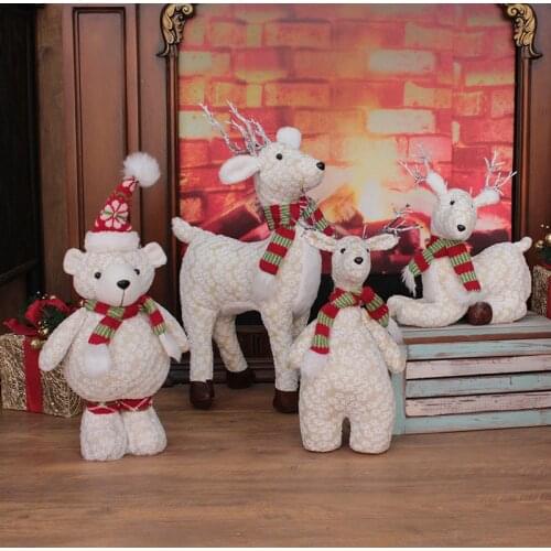 Christmas Dolls Decoration Innovative Elk Window Christmas Mascot Christmas Decoration Home Decoration Kids Toys