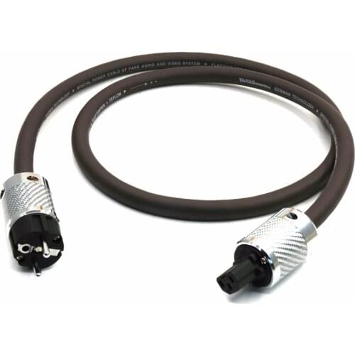 SP-8000PW OFC Power Cord Cable , Carbon Fiber EU AC Power Plug Cable ,SCHUKO POWER CORD AC CABLE