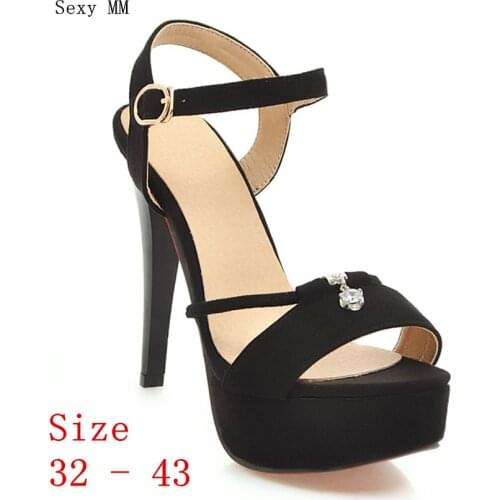 Women High Heel Sandals Shoes Woman High Heels Platform Gladiator Sandals Pumps Small Plus Size 32 33 - 40 41 42 43