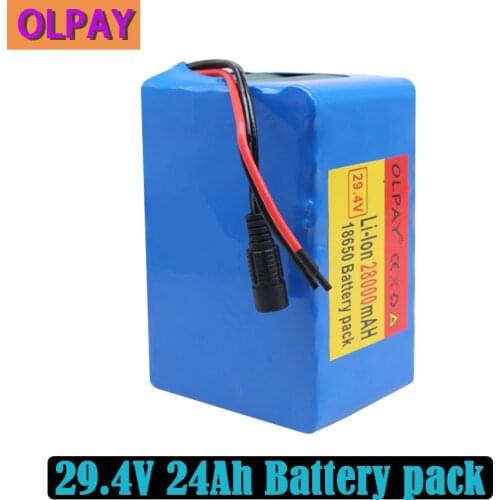 2020 7S5P 24v 28000mAh Battery pack 250w 29.4V 28000mAh Lithium-ion battery Suitable for wheelchair motor power electric bicycle