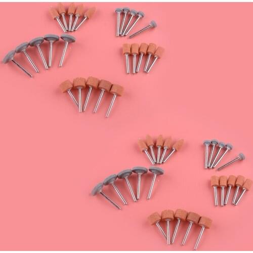 50Pcs Abrasive Ceramic Polishing Grinding Bit Replacement Fit for Electric grinder Rotary Tool Drills