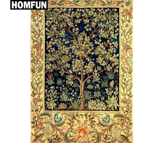 HOMFUN Full Square/Round Drill 5D DIY Diamond Painting "Tree of life" 3D Embroidery Cross Stitch 5D Home Decor Gift A00146
