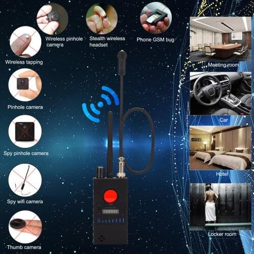 Anti Spy Wireless Camera RF Signal Detector GPS GMS Finder Tracker Scanner Anti-wiretapping Device Laser scanning Detect lens
