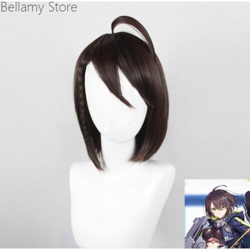 Azur Lane USS Baltimore Heat Resistant Cosplay Costume hairwear Wig+Wig Cap