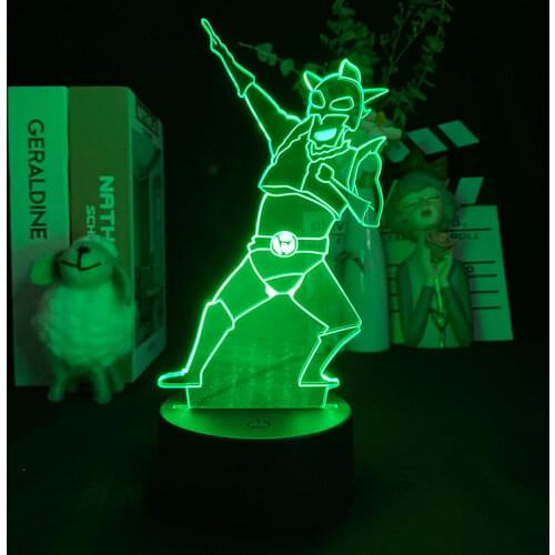 Bandai Anime Crayon Shin-chan Action Kamen Figures LED Night Light for Kids Birthday Gifts Cool 3d LED Table Lamp Light Manga