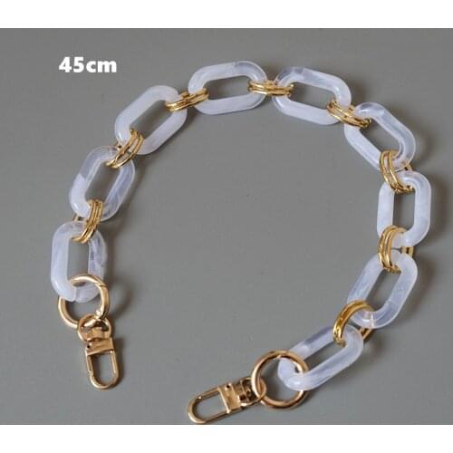 Fashion Female Bag Chains Retro Acrylic Chain For Handbag Women Shoulder Strap Clutch Chains Bag Handles Ladies Bags Accessory