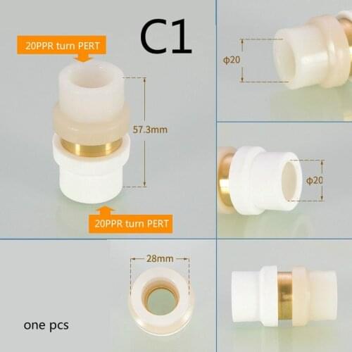 Copper 1/2 inch 3/4 inch 1 inch water pipe fittings PPR turn PERT fittings connector plastic