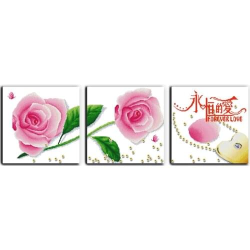 Constantly the love cross stitch kit flower 18ct 14ct 11ct count printed canvas stitching embroidery DIY handmade needlework