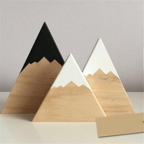 Nordic Woodland Mountain Hill Set Of Ornament Baby Room Photography Props Best Kids Gifts Decorations Wood Crafts Wedding Decor