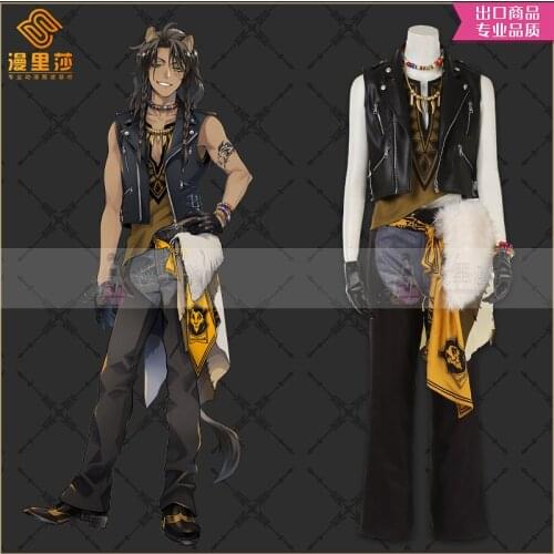 2020 New Twisted Wonderland Savanaclaw Leona Uniforms Cosplay Costume Halloween Dress Full Outfit H