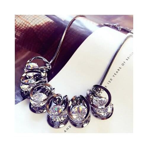 2020 New sector Original fish Crystals from Swarovskis Opal Choker clothes Necklaces 925 Jewelry For Women Christmas Party