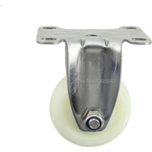 New 2pcs 3'' Durable Nylon Rubber Swivel Wheels 360 Degree Rolling Caster Industrial Castor Univeral Wheel Silence Heavy Casters