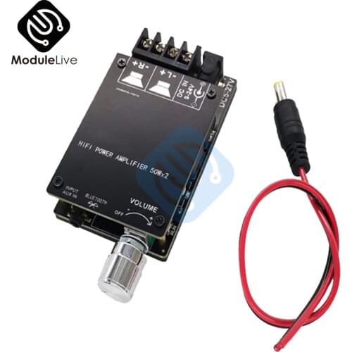 50WX2 HIFI Wireless Bluetooth 5.0 TPA3116 Digital Power Audio Amplifier Board TPA3116D2 Stereo AMP Amplifier For Home Theater