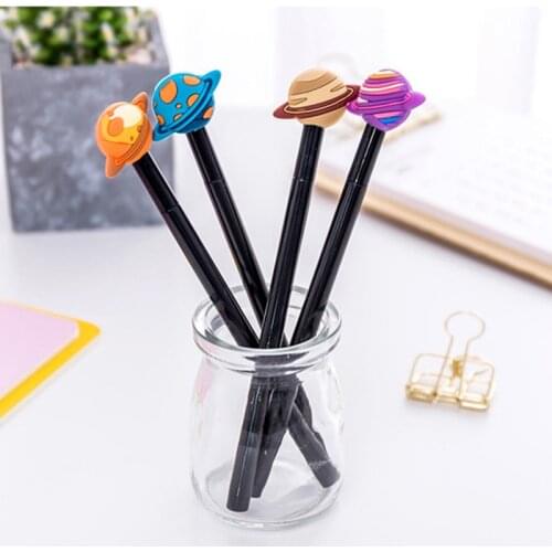 Wholesale 60pcs Kawaii Pen Cute Planet Pens for School Office Supplies Korean Stationery Kids Novelty Prizes Gel Pens Cute Thing