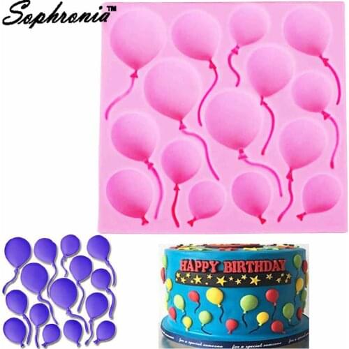 Sophronia UV Resin Jewelry Liquid Silicone Mold Ballon Shape Resin Charms Molds For DIY Intersperse Decorate Making Jewelry m891