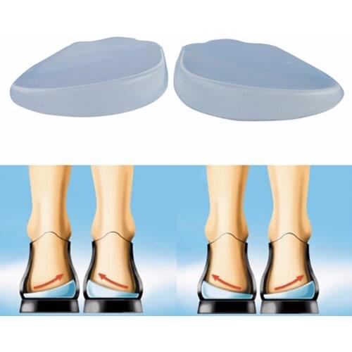 1pair Silicon Gel heel Cushion Insoles Soles Relieve Foot Pain Protectors Spur Support Shoe Pad High Heel Inserts Massager Foot