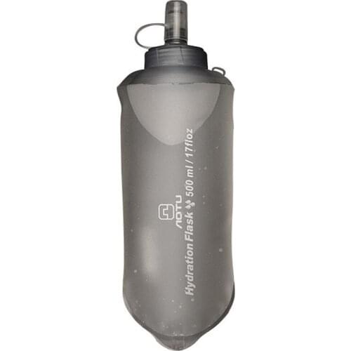 Foldable Silicone Soft Flask Water Bottles Outdoors Sport Traveling Running Kettle Hydration Pack Bag Vest 500ML