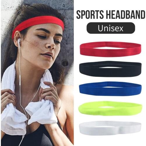 5cm Width Sports Antiperspirant Headband Breathable Sweat Absorbing With Silicone Antiskid Strip Apply To All Kinds Of Sport