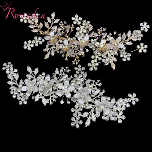 Handmade Rhinestone Bridal Headpieces Luxury Crystal Wedding Headband Wedding Hair Jewelry Accessories RE4186