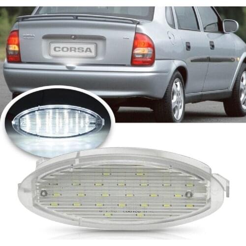 Led license Number Plate Light Rear Tag Lamp For Opel Vauxhall Astra F Corsa Vectra Tigra Agila Caravan Coupe Kasten Stufenheck
