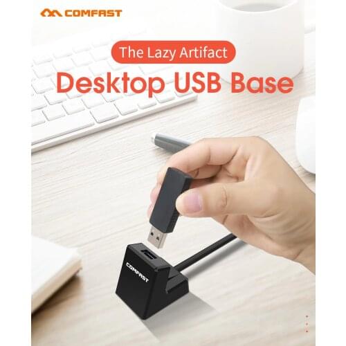 Usb 3.0 extension Cable with base for USB wireless adapter Disk/External Hard drive/keyboard/Wifi repeater