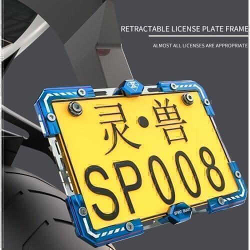 Universal CNC Motorcycle License Plate Holder Frames For KAWASAKI Ninja 300 636 Ninja 250R Zx10R 2005 Versys 1000 Ninja 400 Z800