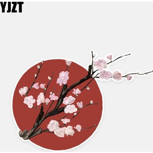 YJZT 15.1*10.7CM Beautiful Plum Blossom In Winter Flowers Decor Car Stickers High Quality Personalized 11A0711