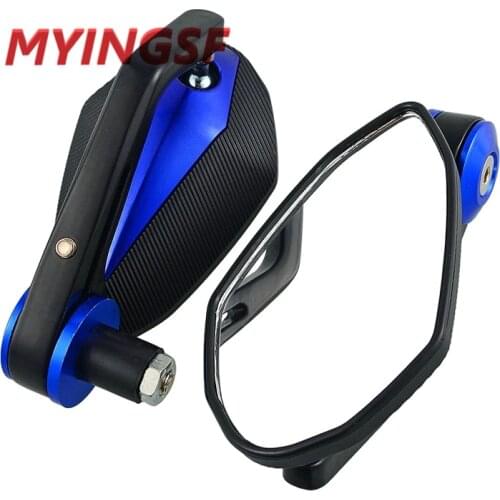 Motorcycle Mirror Handlebar Side Handle Bar Ends Mirror For YAMAHA R6 R1 MT 09 07 TMAX XMAX WR 125 250 KTM DUKE 690 125 200 390