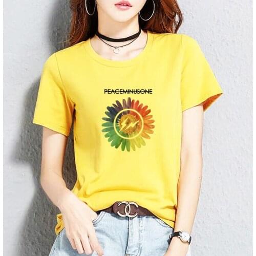 Bgtomato women t shirt clothes girls ulzzang Casual flower tshirt harajuku ulzzang kawaii 90s t-shirt female top tee streetwear