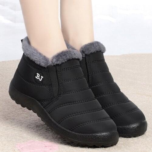 Women Boots Lightweight Winter Shoes Waterpoor Snow Boots Female Slip On Casual Shoes Women Ankle Botas Mujer Plush Footwear