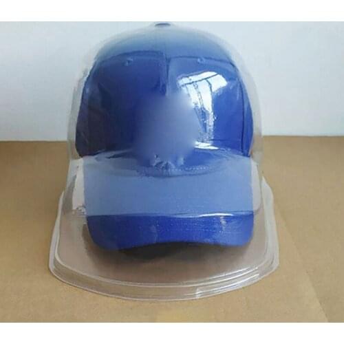 066C Double-layer Material Holder Transparent Baseball Display Box Dust-proof Hat Storage Plastic Protector