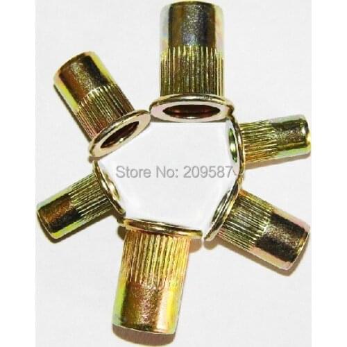 100pcs/lot Metric Steel Flat Head M5 Blind Insert Rivet Nut Rivnut Free Shipping