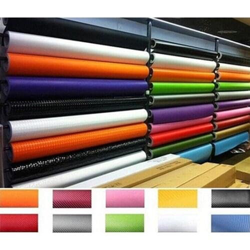 80% Dropshipping!!3D Carbon Fibre Vinyl Film Car Wrap Sheet Film Sticker Car Styling Accessories