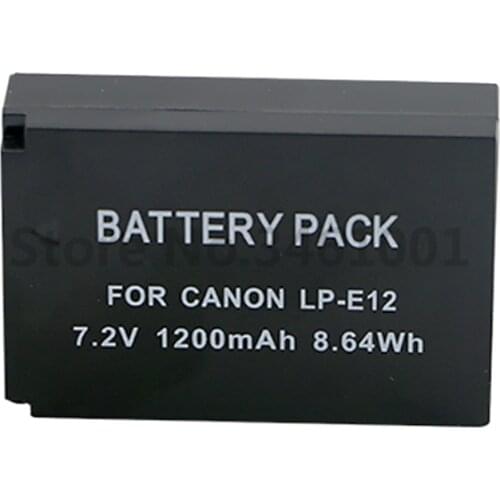 LP-E12 Battery LP E12 LPE12 Batteries For Canon EOS M M2 100D Kiss X7 Rebel SL1