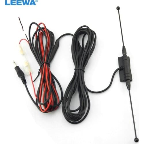 LEEWA 3.5mm TRS Connector Active antenna with built-in amplifier for digital TV #CA4152