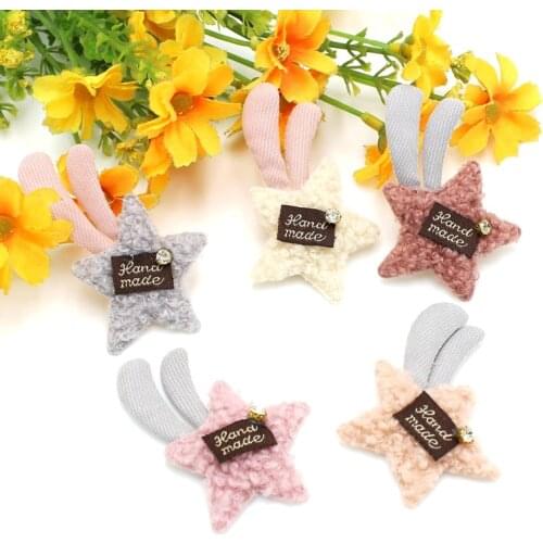 10Pcs/lot Handmade star Patchs Applique for Clothes Patch Fabric for Craft Socks Gloves Shoes Decal Decoration