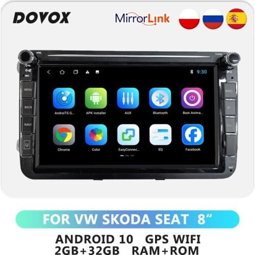 DOVOX For VW Volkswagen Skoda Octavia ll Golf 5 6 Passat B6 B7 Seat Polo Jetta Android Car Multimedia Player 2din GPS Navigation