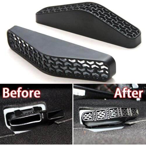 BBQ@FUKA 2x Seat Air Condition A/C Vent Outlet Protective Cover Trim For Jeep Compass 2017